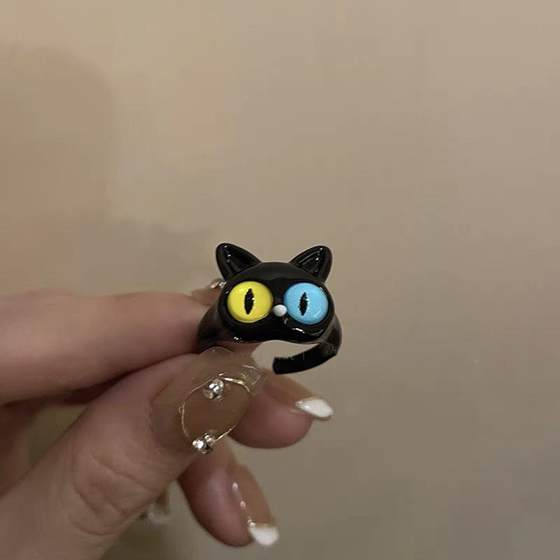 New Cute Open Green Monser Rings For Women Grils Lovely Two Colors Owl Cat Eyes Adjustable Couple Punk Ring Party Finger Zircon
New Cute Open Green Monser Rings For Women Grils Lovely Two Colors Owl Cat Eyes Adjustable Couple Punk Ring Party Finger Zircon