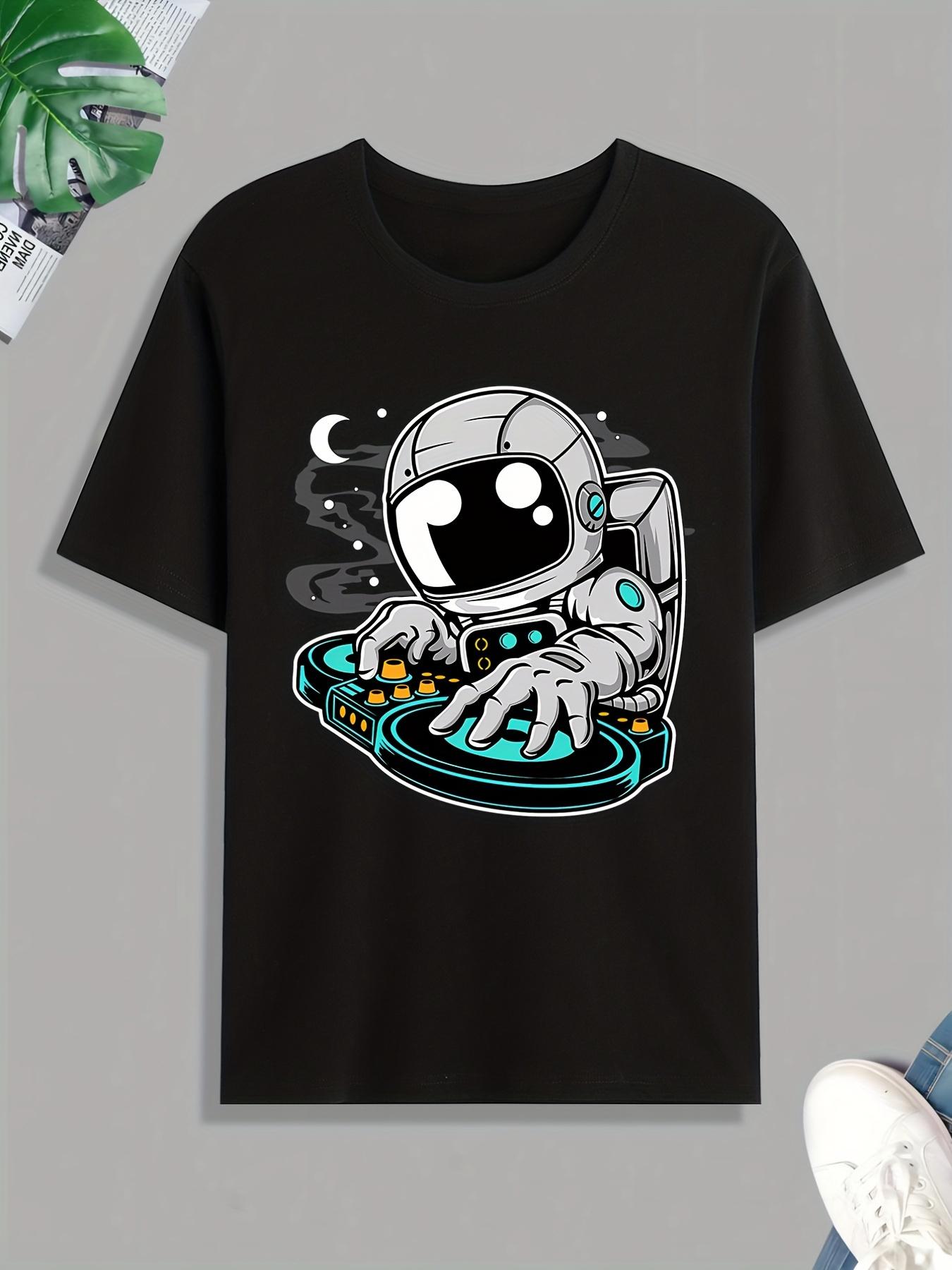 Astronaut Deejay Print Tee Shirt, Tee For Men, Casual Short Sleeve T-shirt For Summer Spring Fall, Tops As Gifts 5XL різнокольоровий
Astronaut Deejay Print Tee Shirt, Tee For Men, Casual Short Sleeve T-shirt For Summer Spring Fall, Tops As Gifts 5XL різнокольоровий