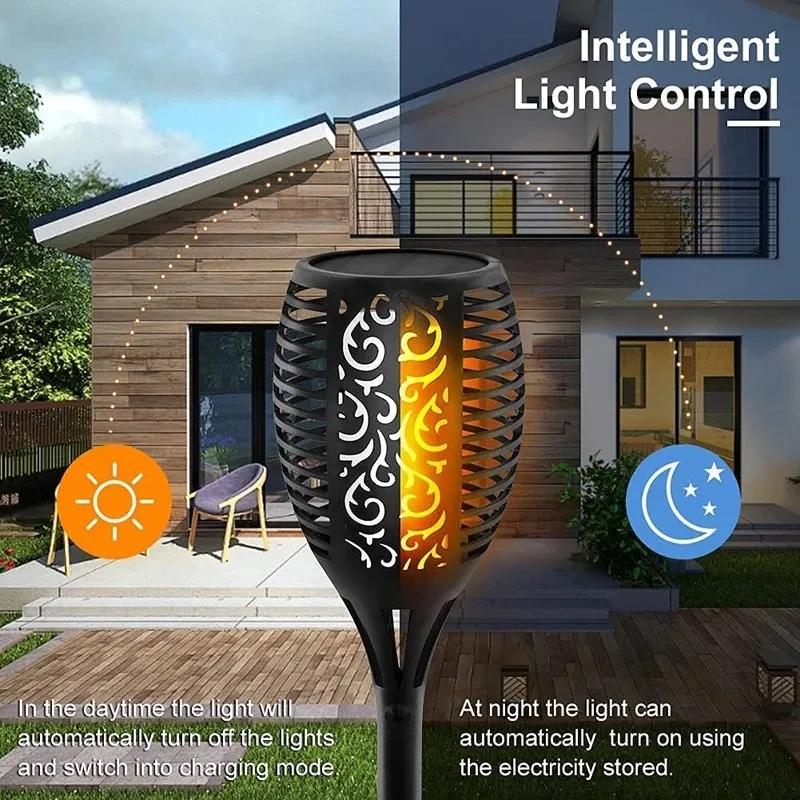 1-4pcs Solar Flame Lamp 12/96LED Outdoor Waterproof Garden Courtyard Decoration Ground Mounted Lamp Flickering Flame Lantern
1-4pcs Solar Flame Lamp 12/96LED Outdoor Waterproof Garden Courtyard Decoration Ground Mounted Lamp Flickering Flame Lantern