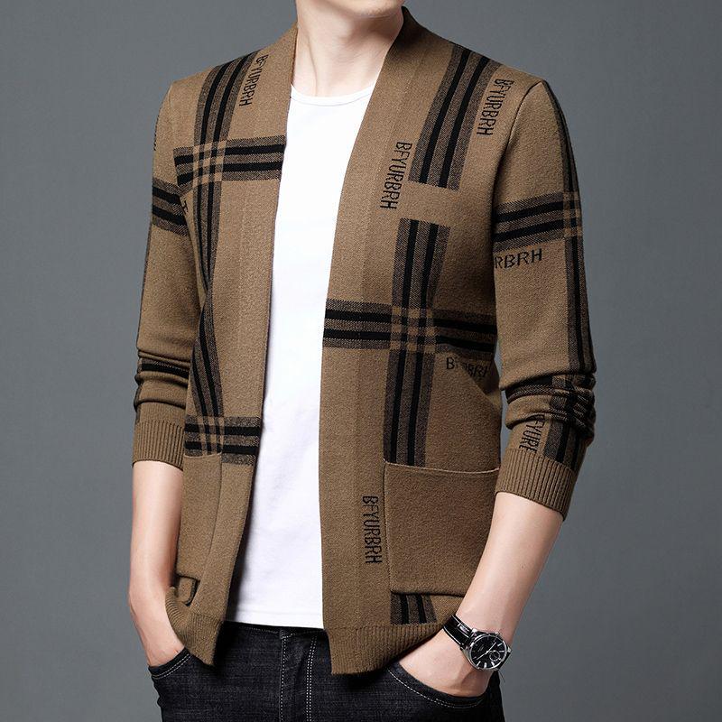 Мужской стильный клетчатый вязаный кардиган - Легкий свитер для весны и осени 185/100A for 165-180kg
Мужской стильный клетчатый вязаный кардиган - Легкий свитер для весны и осени 185/100A for 165-180kg