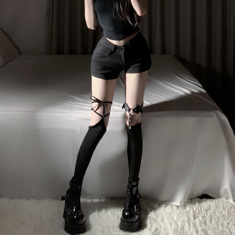 Sexy lingerie sexy babes JK calf socks punk leg rings clip versatile pure desire cross strap socks One size fits all
Sexy lingerie sexy babes JK calf socks punk leg rings clip versatile pure desire cross strap socks One size fits all