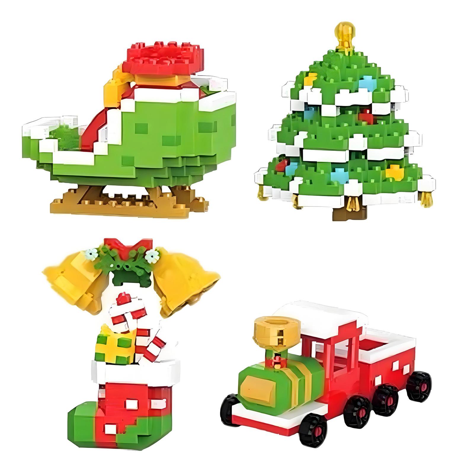 4-Pack Christmas Micro Blocks Micro Building Block Series Christmas Building Kit Home Decoration Xmas Party Gift Kid Toy
4-Pack Christmas Micro Blocks Micro Building Block Series Christmas Building Kit Home Decoration Xmas Party Gift Kid Toy