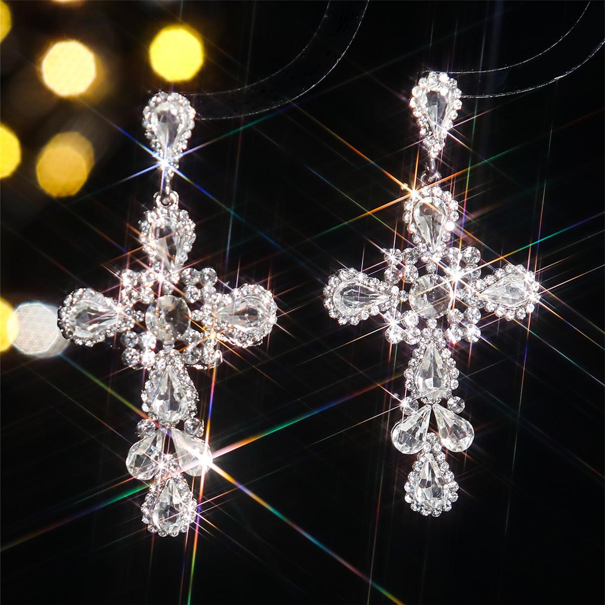 Серьги-крестики из высококачественных цветных стеклянных страз для женщин
Серьги-крестики из высококачественных цветных стеклянных страз для женщин