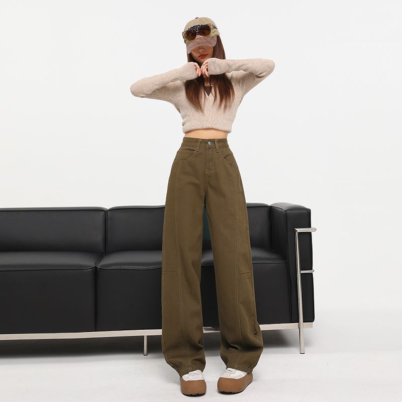 Women s Wide-leg Jeans for Autumn and Winter New Loose High-waisted Slimming Floor Banana Pants Plus Velvet XXL
Women s Wide-leg Jeans for Autumn and Winter New Loose High-waisted Slimming Floor Banana Pants Plus Velvet XXL