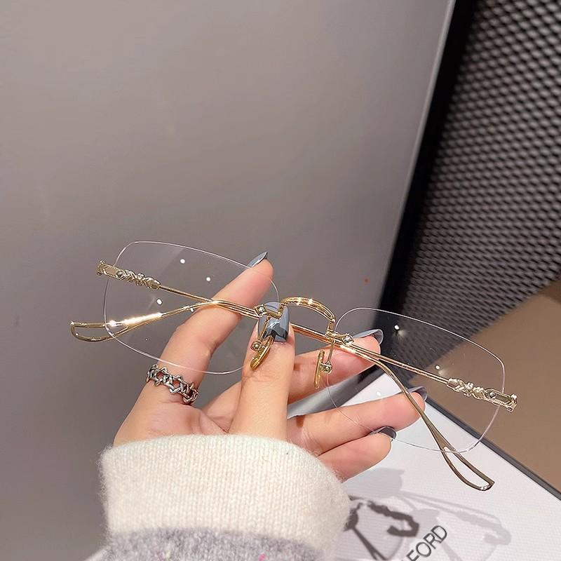 New Transparent Square Rimless Eyeglasses Blue Light Blocking Glasses Fashion Frameless For Women Men Silver Computer Glasses
New Transparent Square Rimless Eyeglasses Blue Light Blocking Glasses Fashion Frameless For Women Men Silver Computer Glasses
