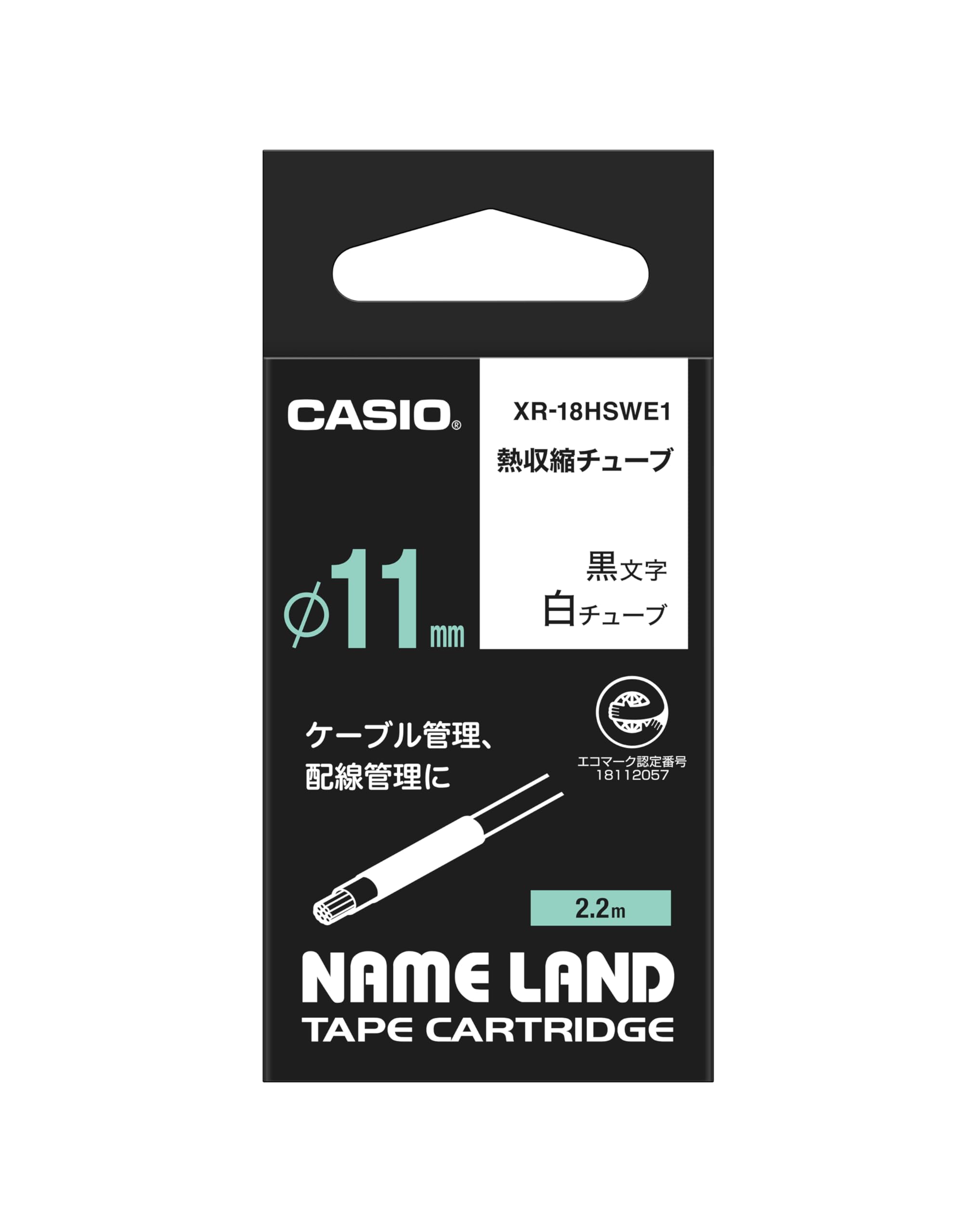 Casio Label Printer Name Land Heat Shrink Tubing Tape White 11mm XR-18HSWE1
Casio Label Printer Name Land Heat Shrink Tubing Tape White 11mm XR-18HSWE1