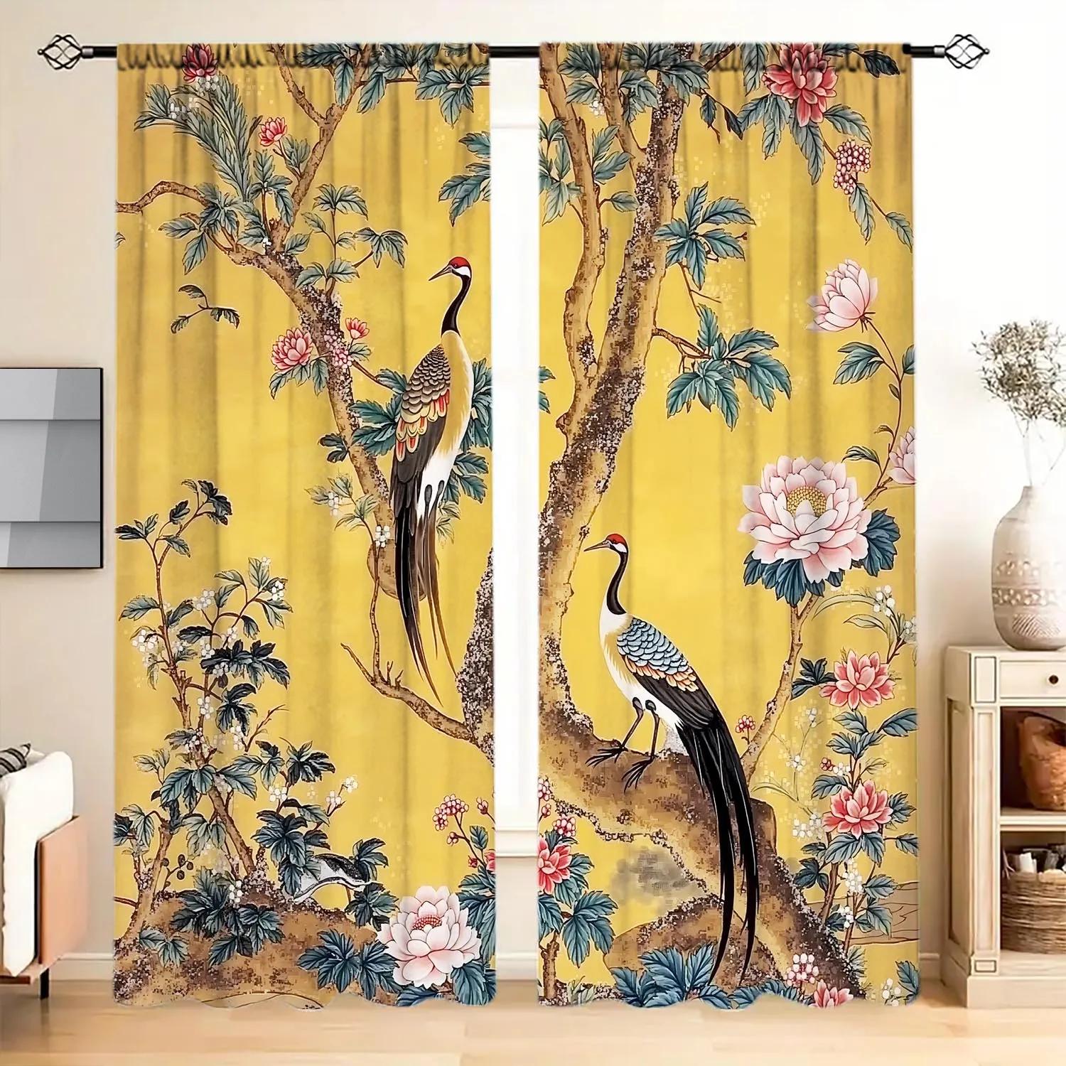 Artistic Panels Beautiful New Chinese Peacock Semi Curtain Home Decoration Curtains All Season Decorative Room Darkening Made Of Polyester W100*H70(CM)-Hooks&1PCS
Artistic Panels Beautiful New Chinese Peacock Semi Curtain Home Decoration Curtains All Season Decorative Room Darkening Made Of Polyester W100*H70(CM)-Hooks&1PCS