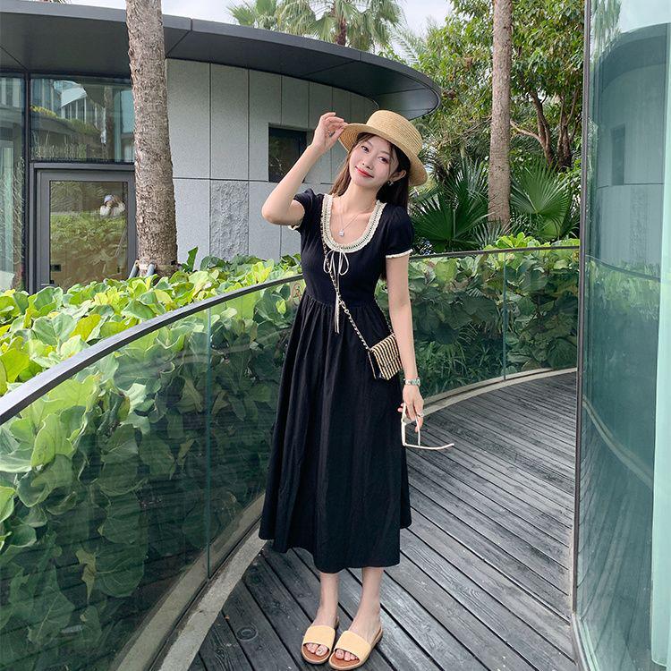 Plus Size Retro Waist-Cinched Puff Sleeve A-Line Summer Dress L for 80-110 Jin чёрный
Plus Size Retro Waist-Cinched Puff Sleeve A-Line Summer Dress L for 80-110 Jin чёрный