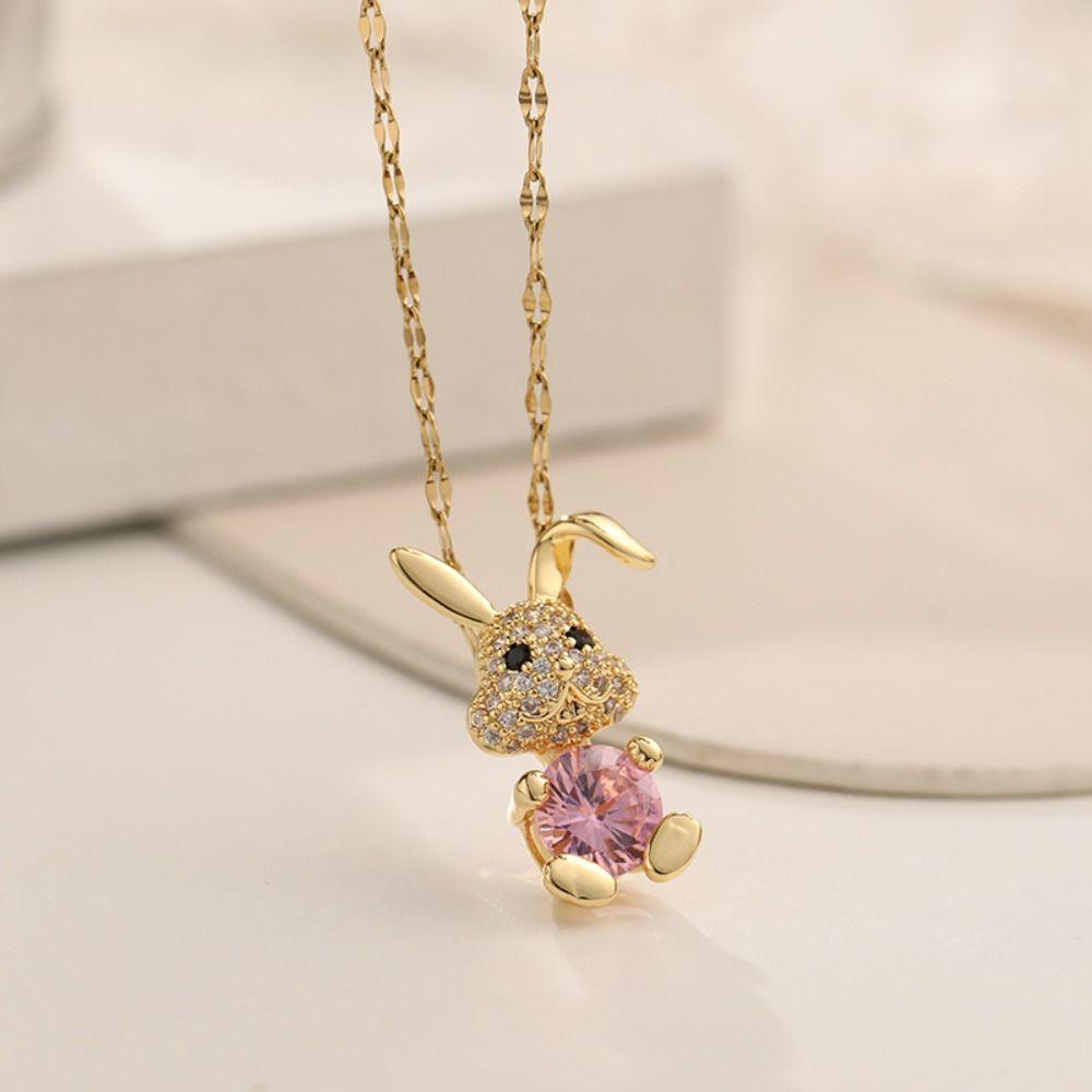 Style Jewelry Accessories Bunny Pendant Rabbit Necklace Clavicle Chain Rhinestone Clavicle Chain розовый
Style Jewelry Accessories Bunny Pendant Rabbit Necklace Clavicle Chain Rhinestone Clavicle Chain розовый