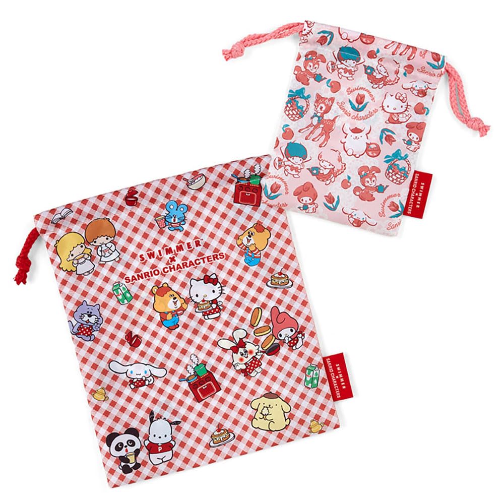 Sanrio Drawstring Bag Set SWIMMER x SANRIO CHARACTERS Sanrio Characters 24 x 20 x Character 483770 SANRIO 0.5cm
Sanrio Drawstring Bag Set SWIMMER x SANRIO CHARACTERS Sanrio Characters 24 x 20 x Character 483770 SANRIO 0.5cm