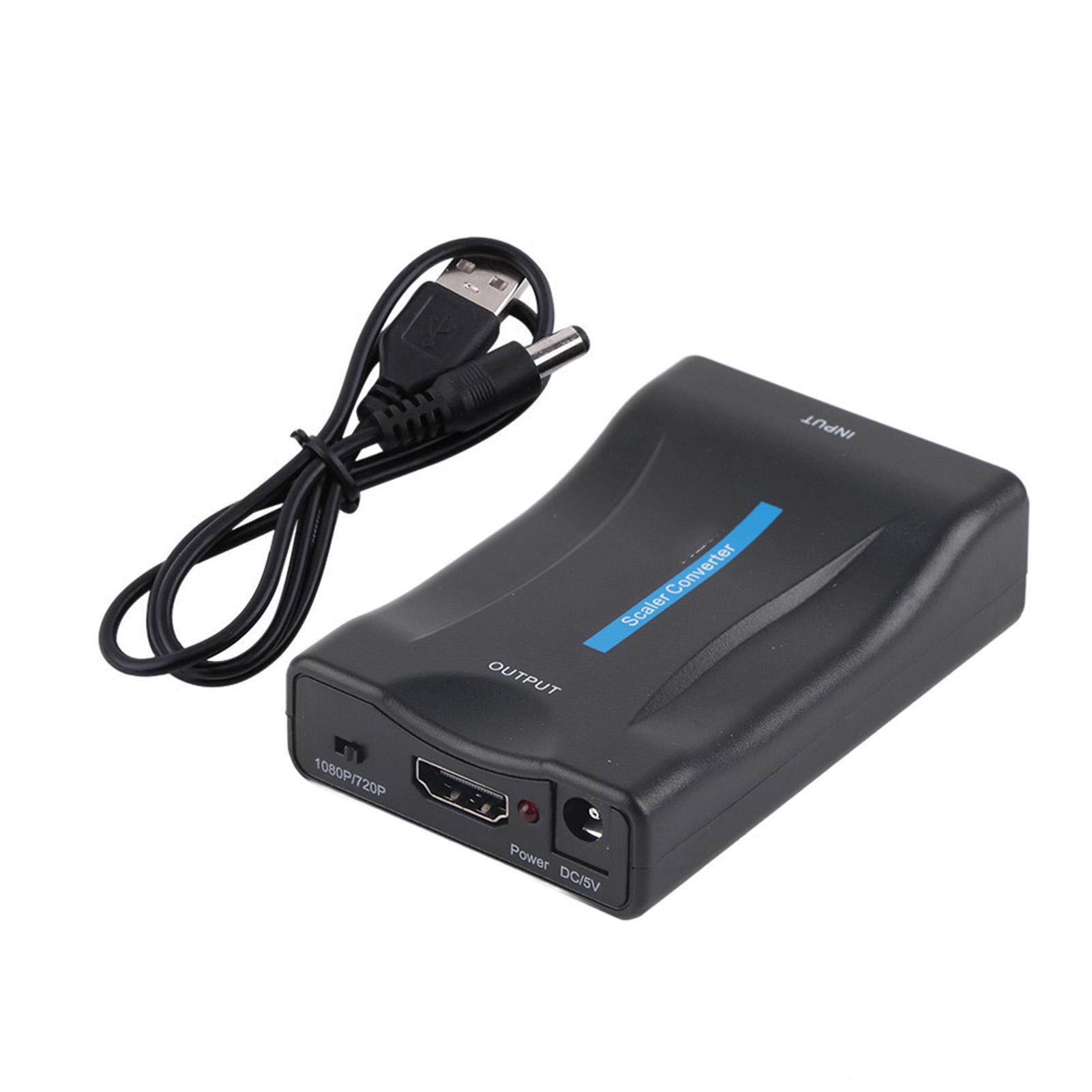 Scart в HDMI или Видео конвертер Масштабирующий Адаптер 720P 1080P С USB-кабелем чёрный
Scart в HDMI или Видео конвертер Масштабирующий Адаптер 720P 1080P С USB-кабелем чёрный