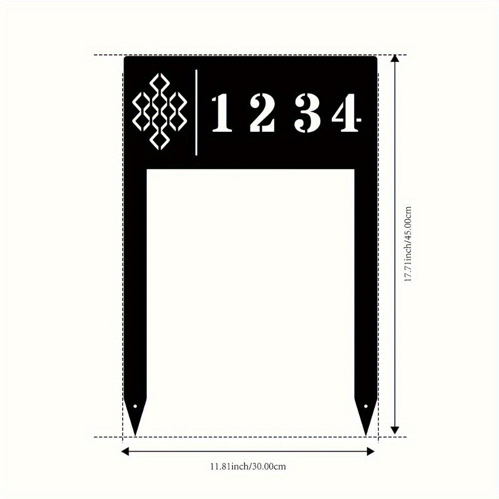 Custom Metal Art Garden Stakes Personalized House Numbers Outdoor Lawn Decor All Season Sign TYDZ003029
Custom Metal Art Garden Stakes Personalized House Numbers Outdoor Lawn Decor All Season Sign TYDZ003029