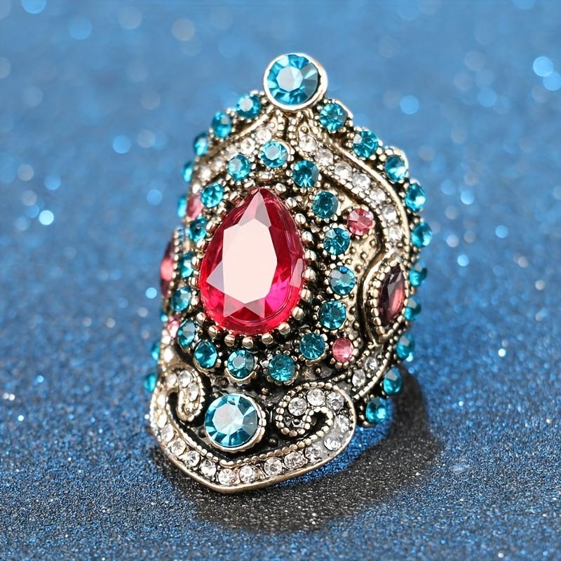 Women s Vintage Style Ring - Alloy with Synthetic Gems, Sparkling Rhinestone Decor, All-Season Jewelry | Exquisite Design | Gorgeous Gift for Mom 7
Women s Vintage Style Ring - Alloy with Synthetic Gems, Sparkling Rhinestone Decor, All-Season Jewelry | Exquisite Design | Gorgeous Gift for Mom 7
