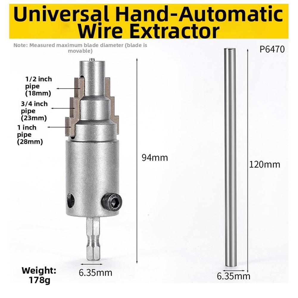 1pc Hand-Automatic Wire Extractor Hex Shank Screw Extractor Broken Pipe Extractor Tool For Removing Broken Screws Rusted Threads China Mainland
1pc Hand-Automatic Wire Extractor Hex Shank Screw Extractor Broken Pipe Extractor Tool For Removing Broken Screws Rusted Threads China Mainland