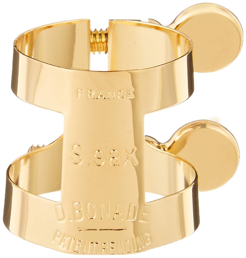 Bonnard Soprano Saxophone Ligature Reverse Closure Gold Plated Finish (Gold Plated) (2257UG)
Bonnard Soprano Saxophone Ligature Reverse Closure Gold Plated Finish (Gold Plated) (2257UG)