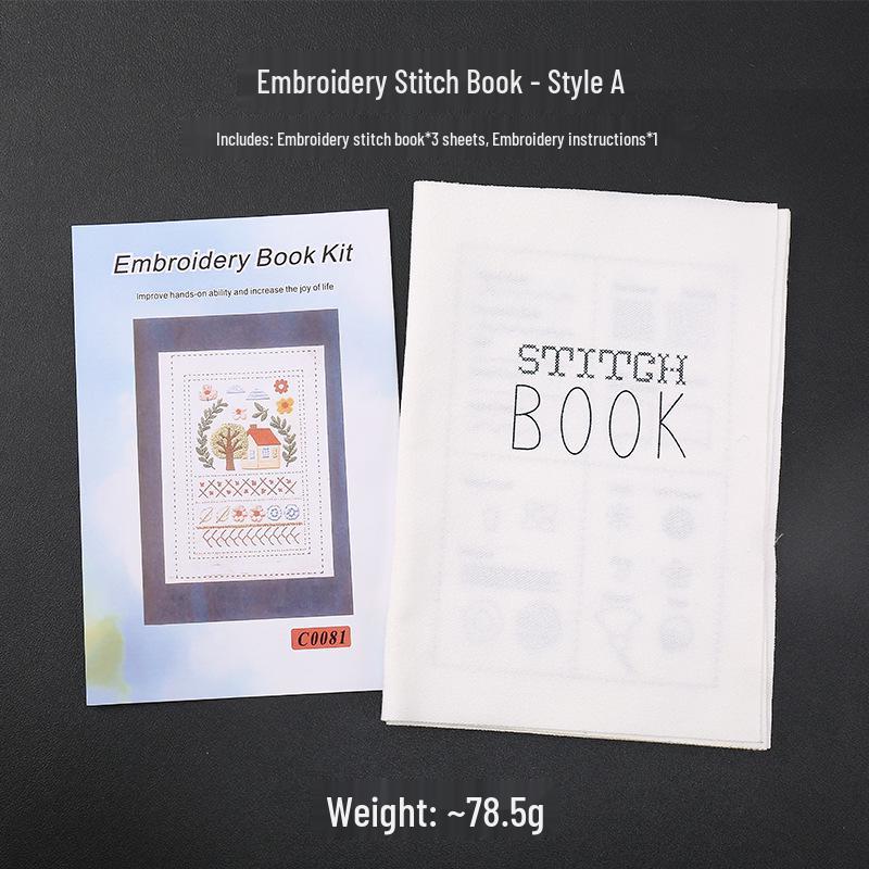 Cross Stitch Embroidery Book Set with Russian Punch Needle Tools and Thread Kit
Cross Stitch Embroidery Book Set with Russian Punch Needle Tools and Thread Kit