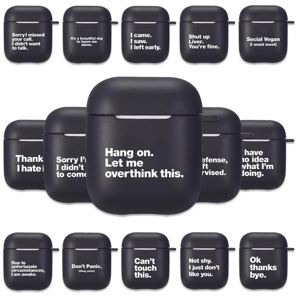 Черный силиконовый чехол с забавными цитатами для Apple Airpods 1 2, чехлы с простым текстом и буквами, мягкий чехол для наушников Airpods, защитный чехол
Черный силиконовый чехол с забавными цитатами для Apple Airpods 1 2, чехлы с простым текстом и буквами, мягкий чехол для наушников Airpods, защитный чехол