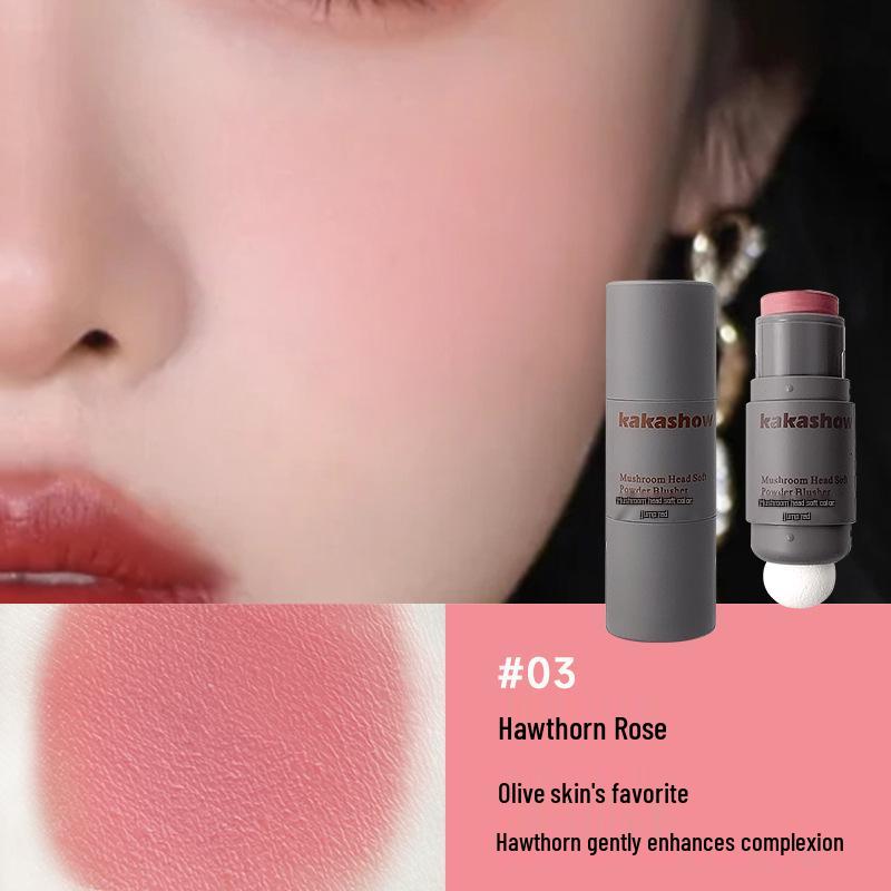 Kakashow Mushroom Head Matte Nude Blush - Youthful Glow, No Fallout, Cream Formula
Kakashow Mushroom Head Matte Nude Blush - Youthful Glow, No Fallout, Cream Formula