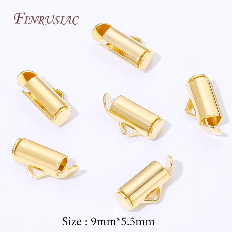 10/20Pcs 18K Gold Plated Crimp End Caps Slider Clasp Tubes DIY Bracelets Connectors Jewelry Making Findings Accessories 10 pcs
10/20Pcs 18K Gold Plated Crimp End Caps Slider Clasp Tubes DIY Bracelets Connectors Jewelry Making Findings Accessories 10 pcs