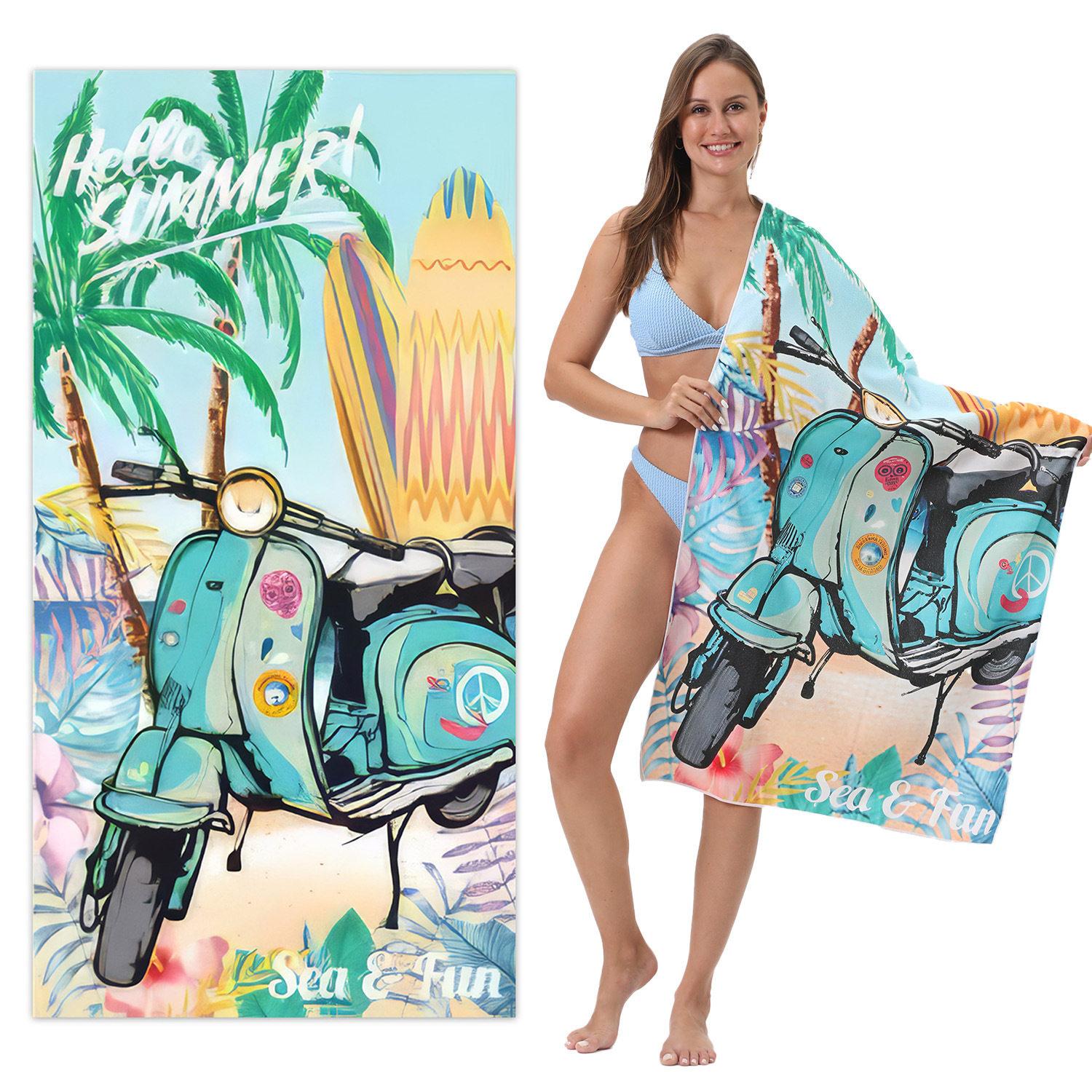 Lightweight Quick Dry Beach Towel Soft Anchor Print Summer Vacation Bath Shawl for Easy Carrying And Relaxing at the Beach W40*H60(CM)
Lightweight Quick Dry Beach Towel Soft Anchor Print Summer Vacation Bath Shawl for Easy Carrying And Relaxing at the Beach W40*H60(CM)