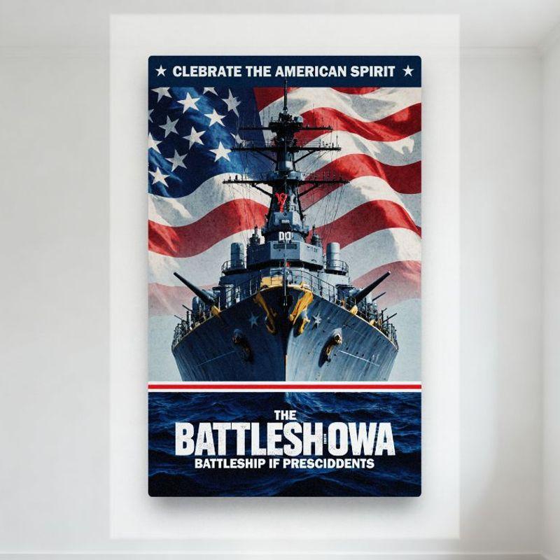 USS Iowa Battleship Metal Tin Sign, Celebrate American Spirit with Stars & Stripes, Vintage Wall Decor for Man Cave, Home, Bar, 20x30cm(7.8x11.8inch)
USS Iowa Battleship Metal Tin Sign, Celebrate American Spirit with Stars & Stripes, Vintage Wall Decor for Man Cave, Home, Bar, 20x30cm(7.8x11.8inch)