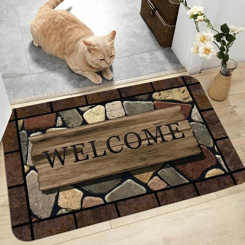 Welcome Door Mat Letter Print Non-Slip Washable Carpet For Laundry Room Bathrooms Doorway Leisure Area Home Decor Doormat 40x60cm
Welcome Door Mat Letter Print Non-Slip Washable Carpet For Laundry Room Bathrooms Doorway Leisure Area Home Decor Doormat 40x60cm