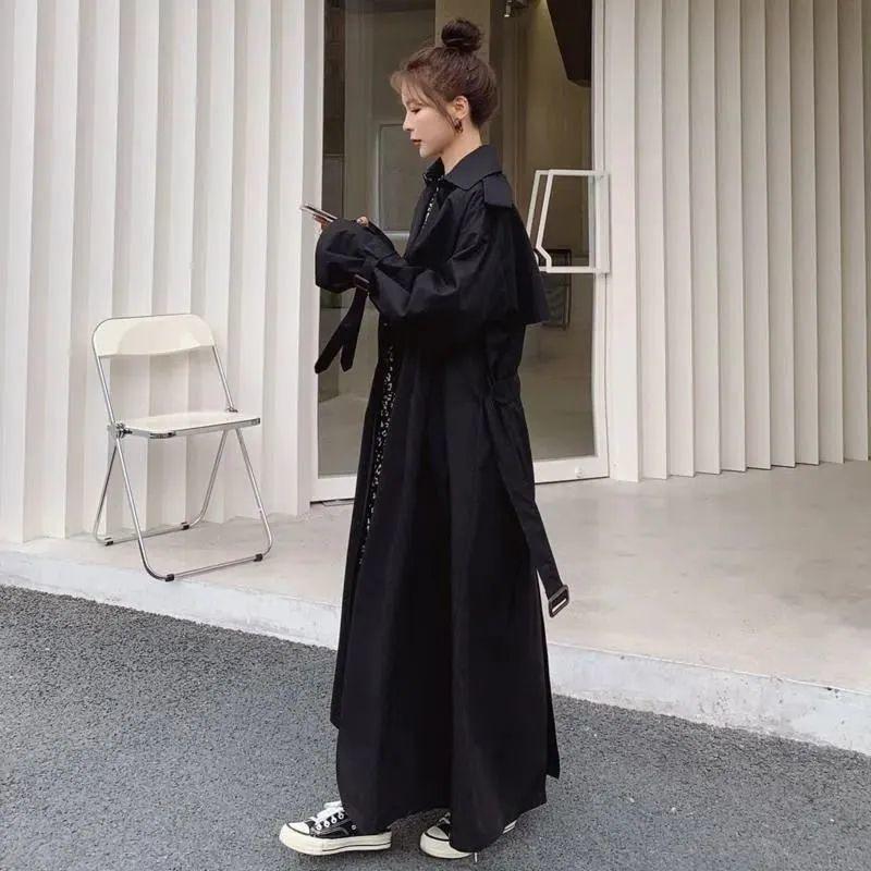 Women s Mid-Length British-Style Trench Coat, 2026 Spring/Autumn, Loose Korean Version, Over-the-Knee College Style. XL 131-150 lbs чорний
Women s Mid-Length British-Style Trench Coat, 2026 Spring/Autumn, Loose Korean Version, Over-the-Knee College Style. XL 131-150 lbs чорний