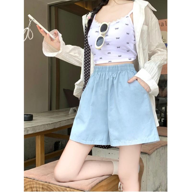 Women s Summer Lightweight Korean-Style Workwear Shorts: Straight-Leg, High-Waisted, Relaxed Fit, Slimming A-Line Wide-Leg Cropped Shorts 3XL синій
Women s Summer Lightweight Korean-Style Workwear Shorts: Straight-Leg, High-Waisted, Relaxed Fit, Slimming A-Line Wide-Leg Cropped Shorts 3XL синій