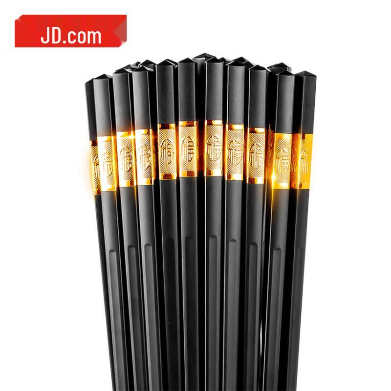 Jingzao Jinfu 12-Pair Silver Ion Antibacterial Chopsticks Set
Jingzao Jinfu 12-Pair Silver Ion Antibacterial Chopsticks Set