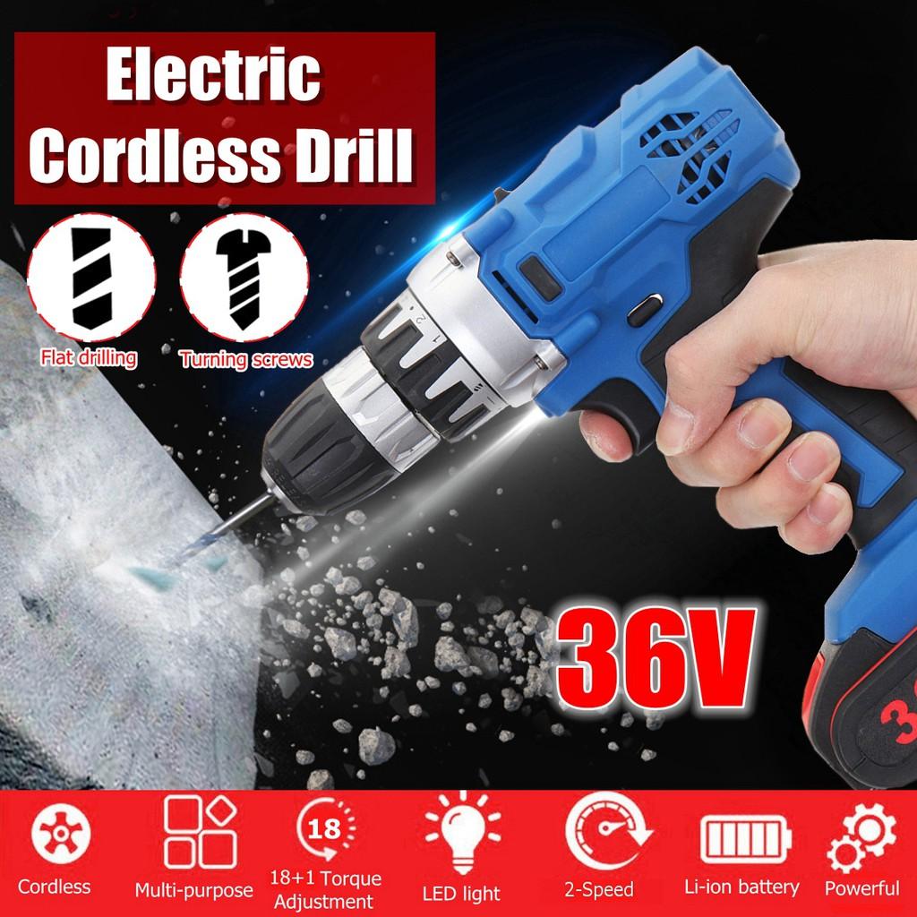 18+1 Torque Double Speed Brushless Cordless Electric Drill Screwdriver with LED light 1/2pcs LI-ION Rechargeable Battery AC 100-240V
18+1 Torque Double Speed Brushless Cordless Electric Drill Screwdriver with LED light 1/2pcs LI-ION Rechargeable Battery AC 100-240V