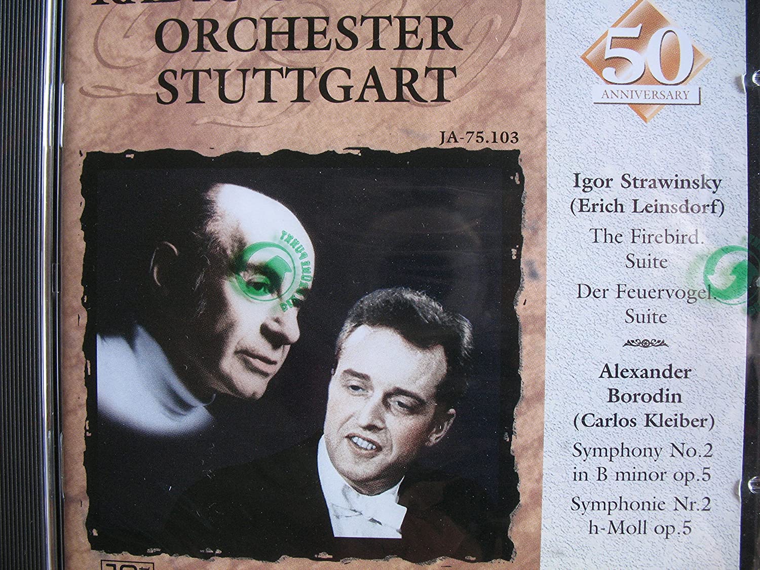 CD BORODIN / STRAVINSKY - Sym.2 / Firebird: C.kleiber, Leinsd JA75103 Europe Classical Used
CD BORODIN / STRAVINSKY - Sym.2 / Firebird: C.kleiber, Leinsd JA75103 Europe Classical Used
