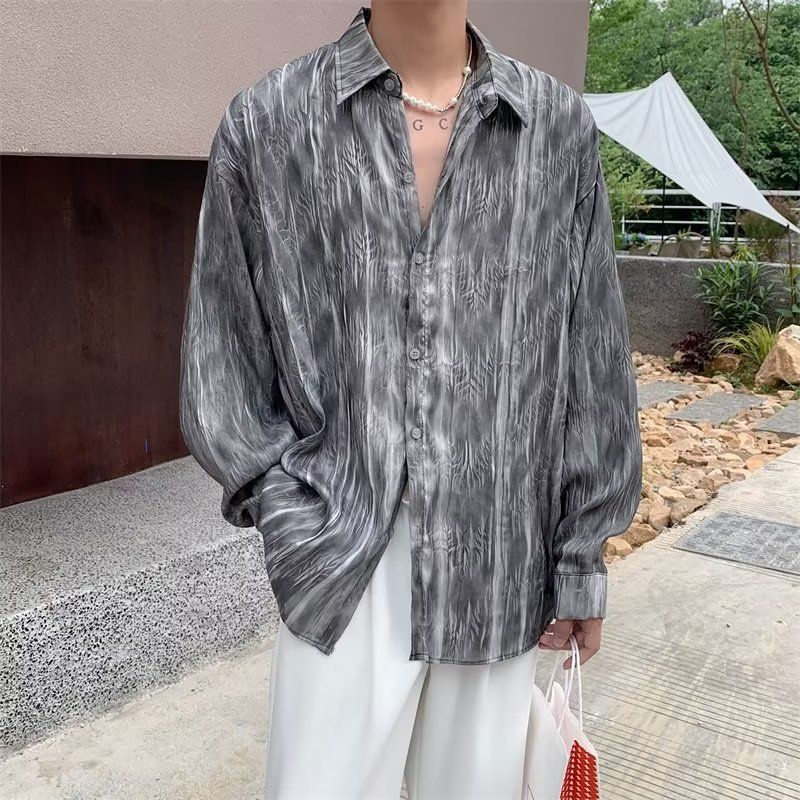 Casual Long-sleeved Shirt ForMen s Clothing Autumn Trendy Brand Sun Protection L сірий колір
Casual Long-sleeved Shirt ForMen s Clothing Autumn Trendy Brand Sun Protection L сірий колір