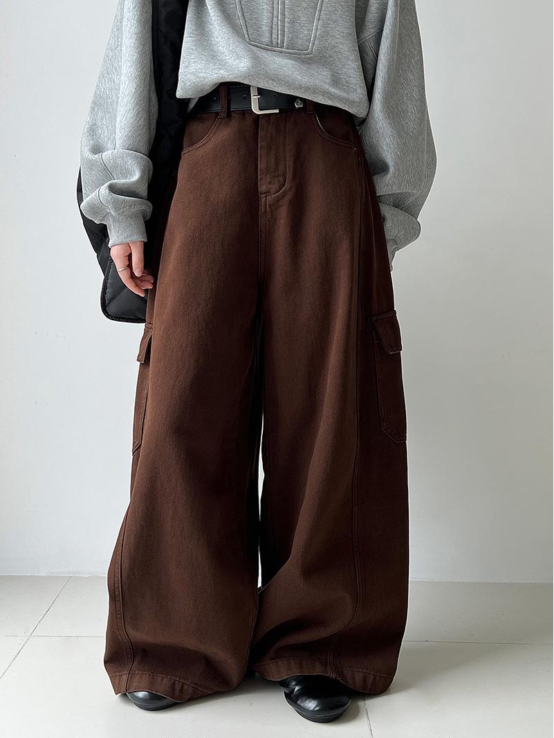 Lu Xi Korean Retro Wide-Leg Cargo Pants Women 2025 Autumn Collection Jeans. Extra Large
Lu Xi Korean Retro Wide-Leg Cargo Pants Women 2025 Autumn Collection Jeans. Extra Large