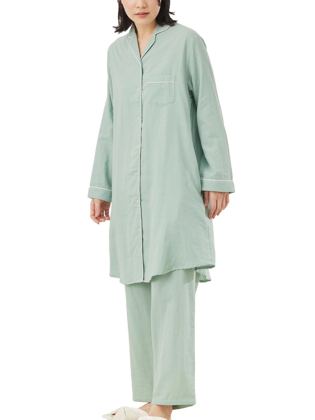 ANGELIEBE Maternity Double and with Long Suitable for Hospitalization and Sizes Smoky Green Pajamas, Gauze, Pre- Postpartum, Pants, Simple,
ANGELIEBE Maternity Double and with Long Suitable for Hospitalization and Sizes Smoky Green Pajamas, Gauze, Pre- Postpartum, Pants, Simple,