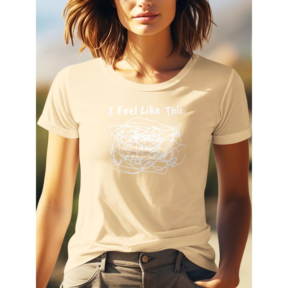 Women Cotton Short Sleeves T-shirts I Feel Like This Women s Tee Funny Messy Line Graphic Dark Grey Top 3XL
Women Cotton Short Sleeves T-shirts I Feel Like This Women s Tee Funny Messy Line Graphic Dark Grey Top 3XL