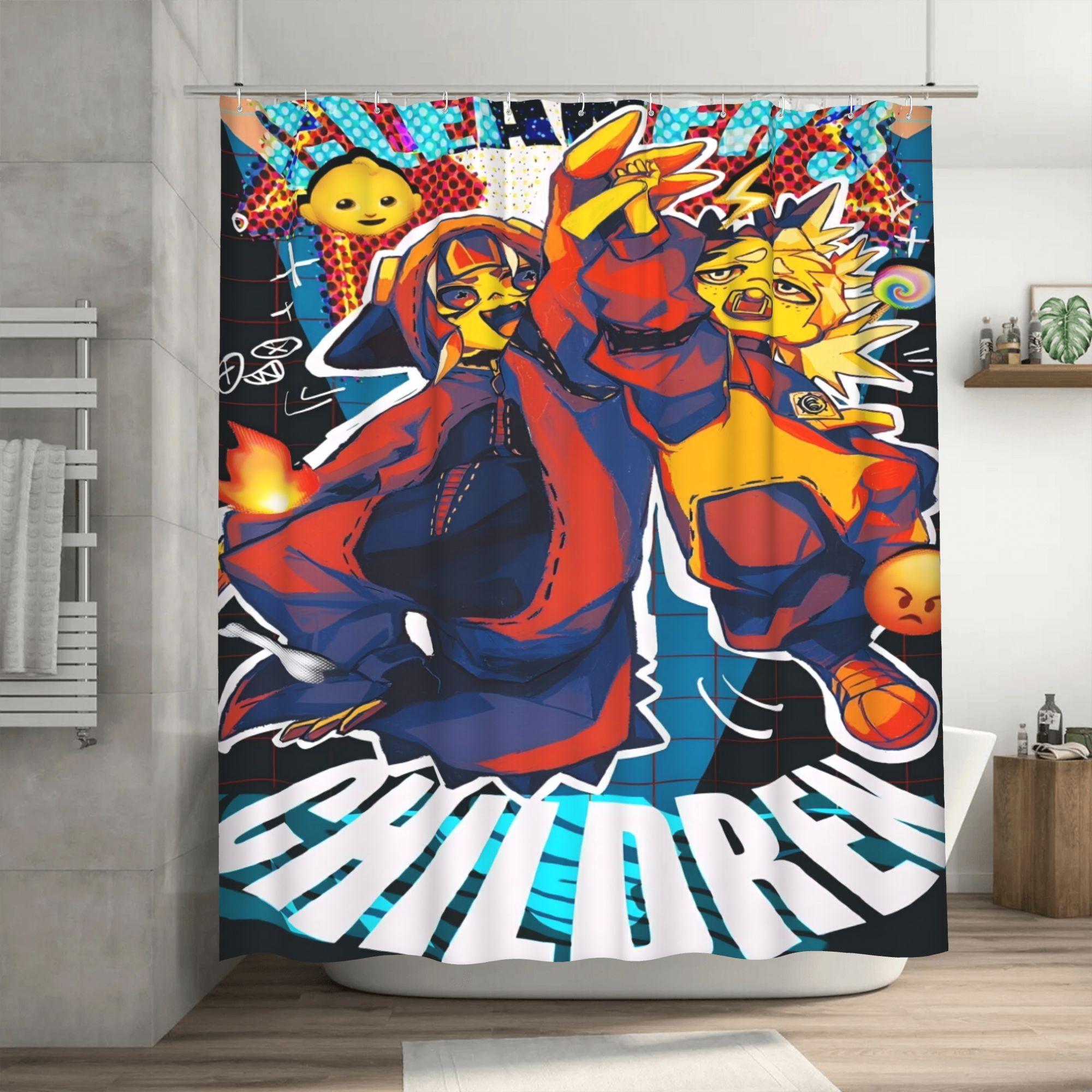 Dynamic GUITA Theme Removable Polyester Shower Curtain with Vibrant Character Design - Ideal for Sports Enthusiasts & Fashionabl 90x180cm
Dynamic GUITA Theme Removable Polyester Shower Curtain with Vibrant Character Design - Ideal for Sports Enthusiasts & Fashionabl 90x180cm