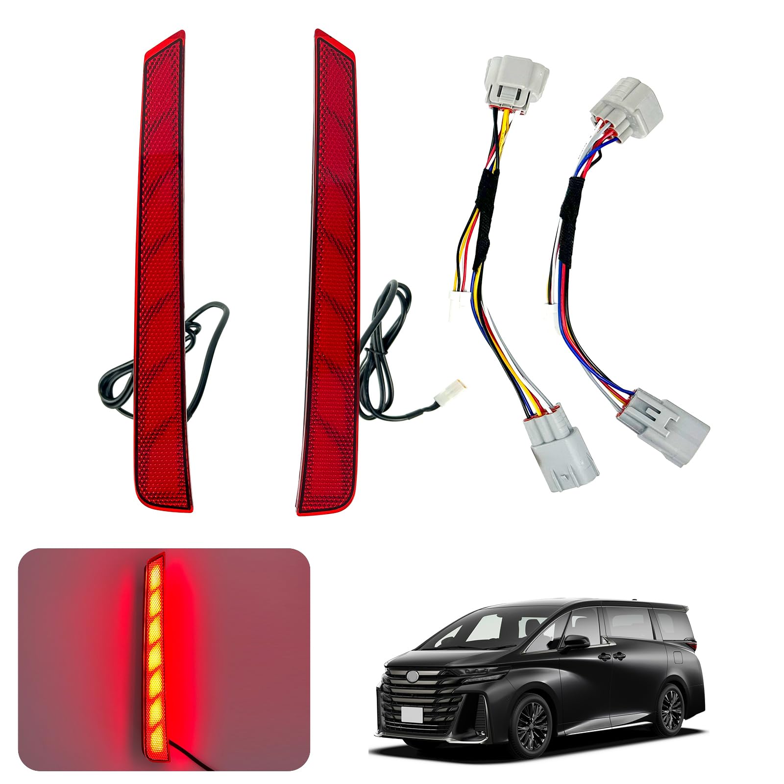 Светодиодный отражатель TELLIKA для Vellfire 40 Малый и стоп-сигнал с динамическим свечением Vellfire 40 Серия Заказные детали с улучшенной серией деталей, Открытие, Свет,
Светодиодный отражатель TELLIKA для Vellfire 40 Малый и стоп-сигнал с динамическим свечением Vellfire 40 Серия Заказные детали с улучшенной серией деталей, Открытие, Свет,