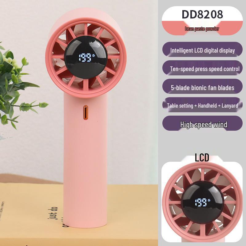 Ten-Speed Smart Handheld Mini Fan with Digital Display and USB Charging Custom/Wholesale/Cross-Border
Ten-Speed Smart Handheld Mini Fan with Digital Display and USB Charging Custom/Wholesale/Cross-Border