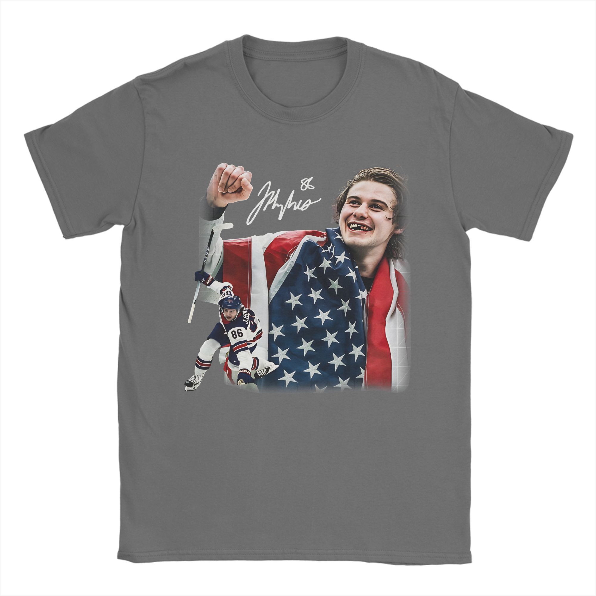 Unisexs Womens Jack Hughes Gold Medal T Shirt Pure Cotton Printed TShirt Top Clothing 4XL
Unisexs Womens Jack Hughes Gold Medal T Shirt Pure Cotton Printed TShirt Top Clothing 4XL