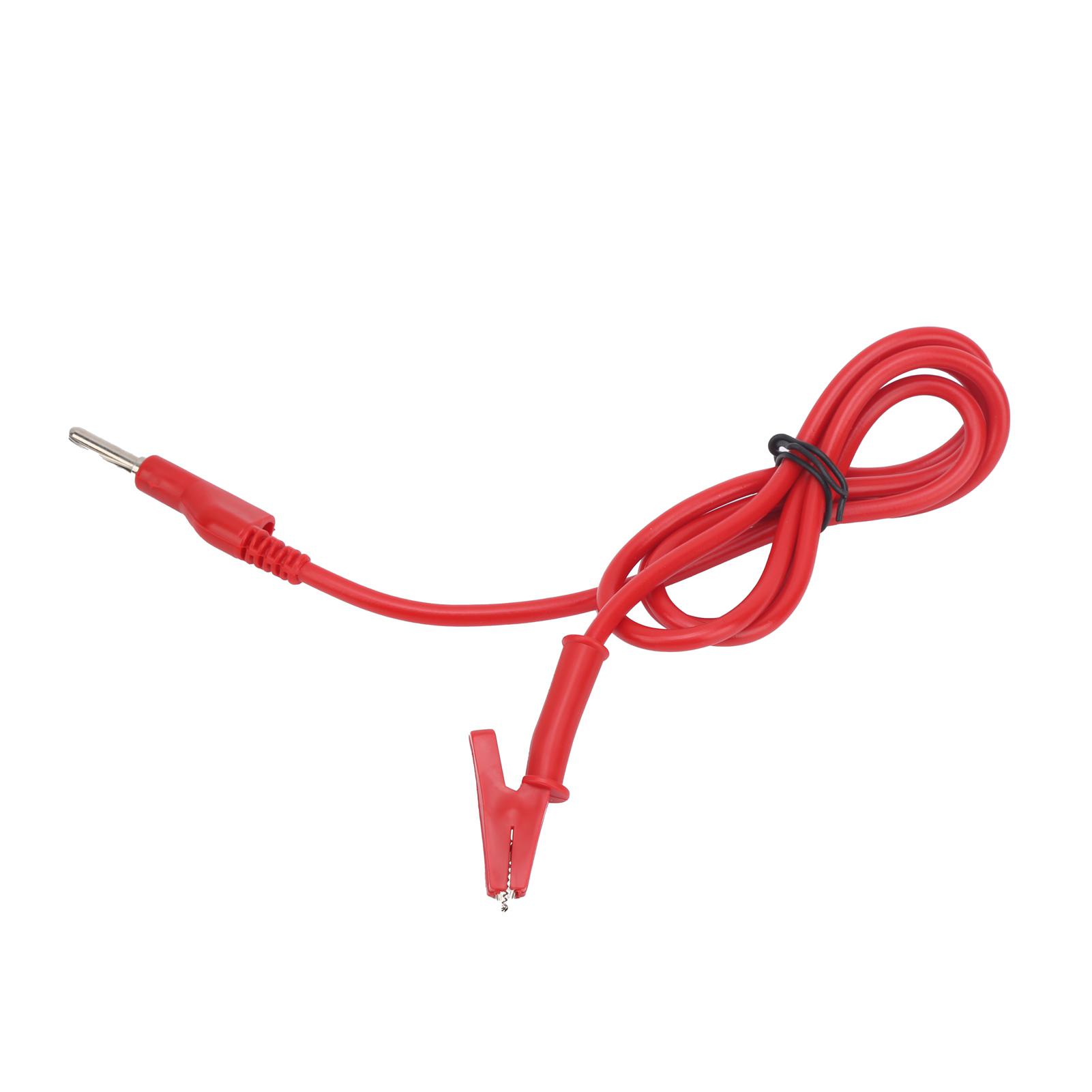 Crocodile Clip Wire Silicone Banana Connector 4mm Testing Cable for Multimeter 10ARed
Crocodile Clip Wire Silicone Banana Connector 4mm Testing Cable for Multimeter 10ARed