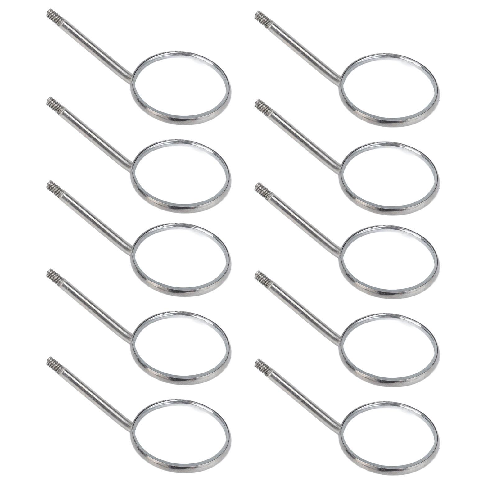 10pcs Type 4 Teeth Inspection Mirror Stainless Steel Mouth Mirror for Oral Care Supplies
10pcs Type 4 Teeth Inspection Mirror Stainless Steel Mouth Mirror for Oral Care Supplies