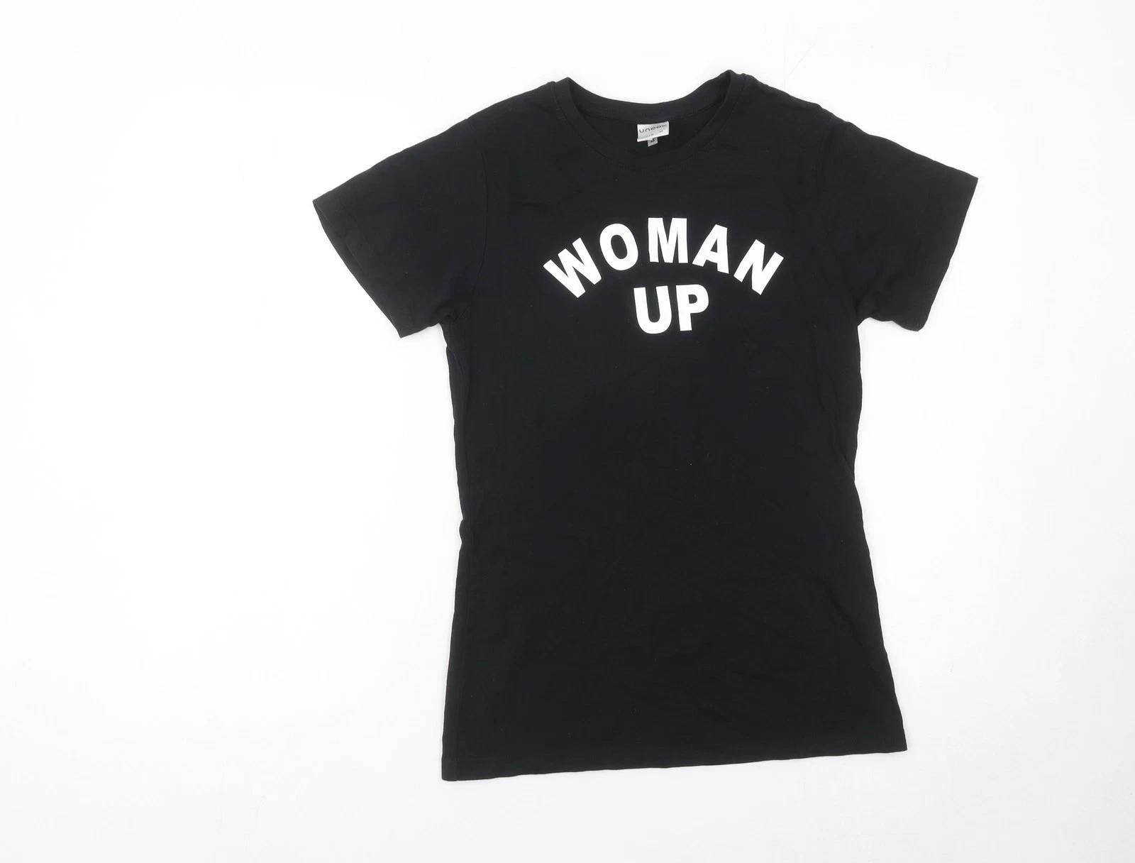 Uneek Women s Black Cotton Quote T-Shirt M Short Sleeve Casual M
Uneek Women s Black Cotton Quote T-Shirt M Short Sleeve Casual M