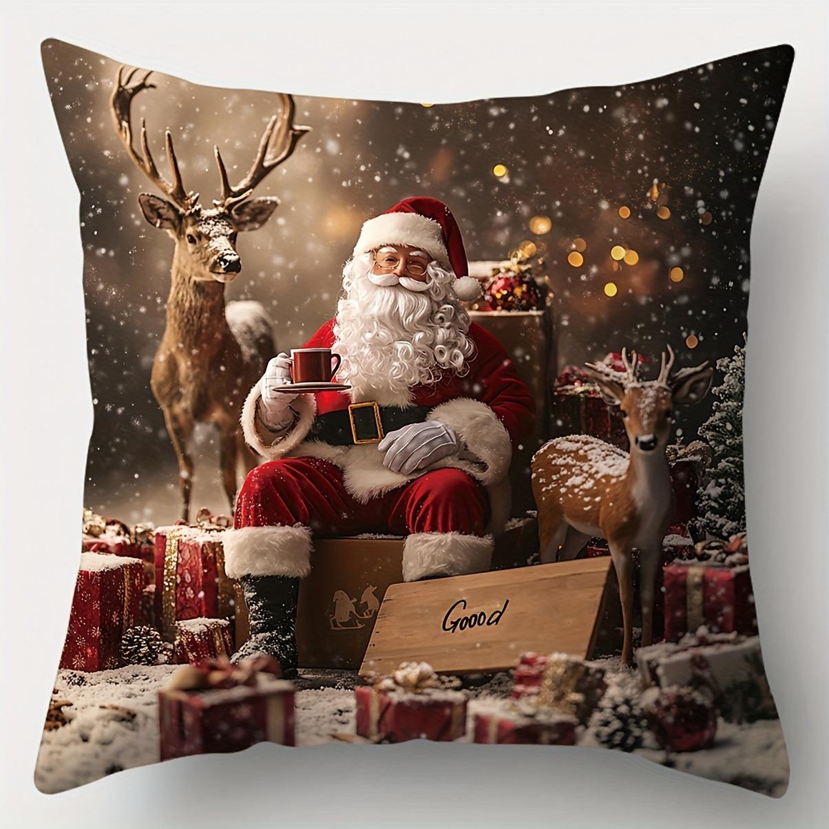 Рождественское украшение наволочка Санта-Клаус Снеговик наволочка гостиная диван подушка комплект комната украшение дома подарок другу 45x45cm
Рождественское украшение наволочка Санта-Клаус Снеговик наволочка гостиная диван подушка комплект комната украшение дома подарок другу 45x45cm