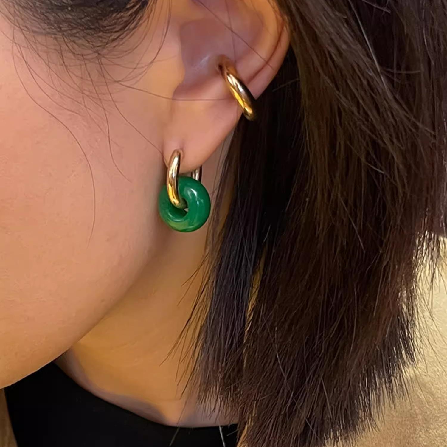 Пряжка для ушей из натурального агата и нефрита, два вида круглых сережек с пряжкой, улучшенное чувство света, роскошь, простая безопасная пряжка, кольцо silver earrings
Пряжка для ушей из натурального агата и нефрита, два вида круглых сережек с пряжкой, улучшенное чувство света, роскошь, простая безопасная пряжка, кольцо silver earrings