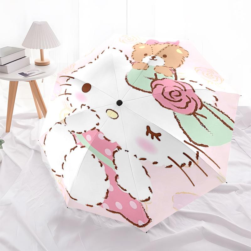 1pc Hello Kitty Bear & Rose Automatic Opening Folding Umbrella - Portable 3-Fold Design with Iron Frame - Outdoor - Ideal Gift for Fans, Travelers, Ev
1pc Hello Kitty Bear & Rose Automatic Opening Folding Umbrella - Portable 3-Fold Design with Iron Frame - Outdoor - Ideal Gift for Fans, Travelers, Ev