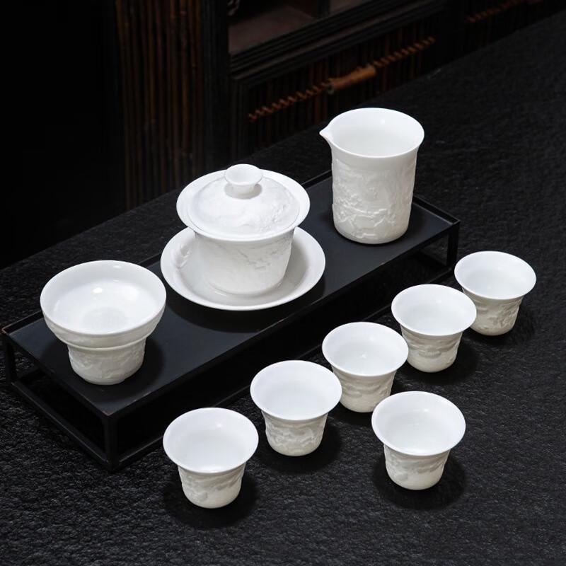 Ailan Huijia WQ Embossed Ceramic Tea Set 10-piece Tea Set
Ailan Huijia WQ Embossed Ceramic Tea Set 10-piece Tea Set