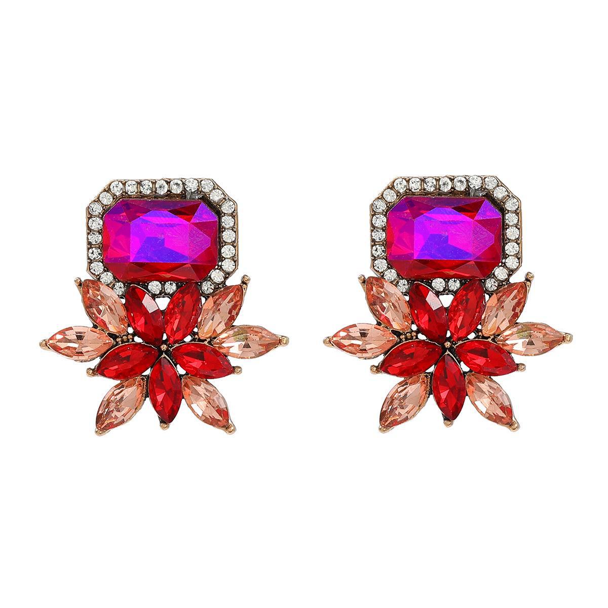 Женские серьги с бриллиантами в европейском стиле с преувеличенным цветочным узором розы красного
Женские серьги с бриллиантами в европейском стиле с преувеличенным цветочным узором розы красного