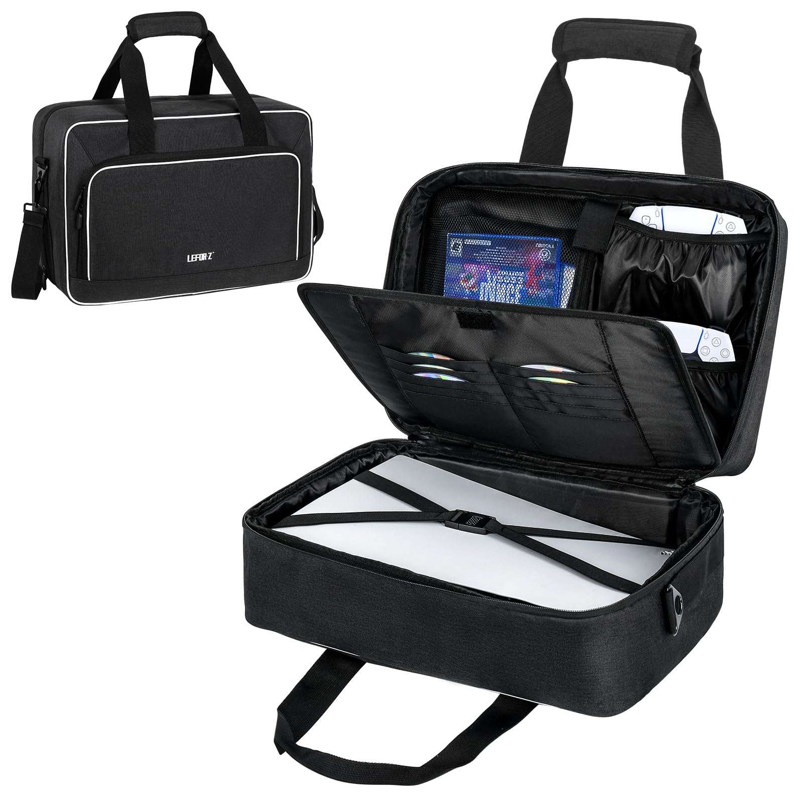 Carrying Case PS5 Storage Bag PS5 Case PS4 Storage Bag PS5 Body Protective Case PS5 Carry Bag Controller Peripheral Device Storage Shoulder Bag
Carrying Case PS5 Storage Bag PS5 Case PS4 Storage Bag PS5 Body Protective Case PS5 Carry Bag Controller Peripheral Device Storage Shoulder Bag