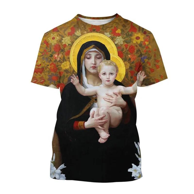 Hot Selling Virgin Mary 3D printed T-shirt Personality Christianity Mother Of God Holy Child Tees Casual Short-sleeved T Shirt 6XL
Hot Selling Virgin Mary 3D printed T-shirt Personality Christianity Mother Of God Holy Child Tees Casual Short-sleeved T Shirt 6XL