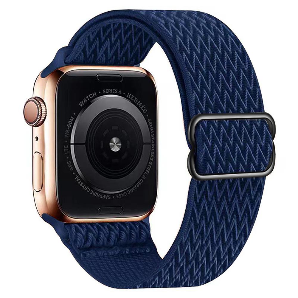 For Apple Watch Series 10 46mm/Ultra 2 Ultra 49mm/Series 9 8 7 45mm/6 5 4 SE (2023) SE (2022) SE 44mm/3 2 1 42mm Watch Band Elastic Nylon Strap Dark Blue
For Apple Watch Series 10 46mm/Ultra 2 Ultra 49mm/Series 9 8 7 45mm/6 5 4 SE (2023) SE (2022) SE 44mm/3 2 1 42mm Watch Band Elastic Nylon Strap Dark Blue